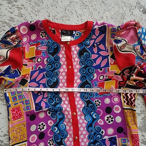 Diane Freis Original Vintage Tunic Abstract - Picture 6 of 7